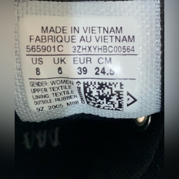 Converse All Star Lugged Platform Womens Size 8 Shoes Black White Athletic - Picture 7 of 7